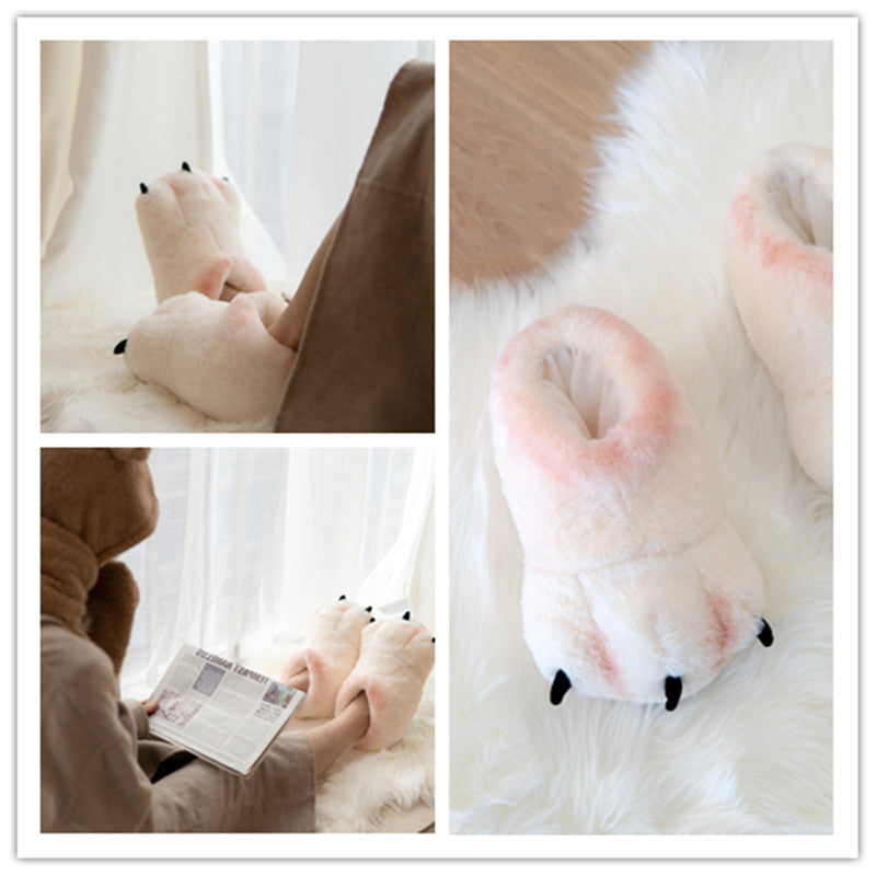 Bear Claw Cotton Slippers  KF83029