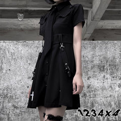 Dark punk  jk dress KF82167