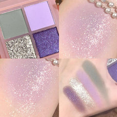 Matte shimmer four-color eye shadow MK0030