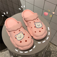 Soft  cartoon cute bear slippers KF82199