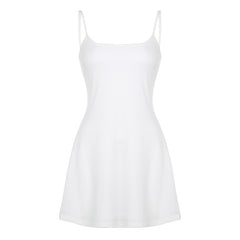 White Slip Dress   KF2357