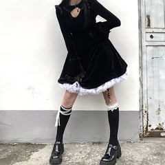 Dark punk dress KF81722