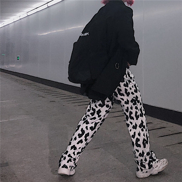 Ulzzang cow pants KF9532