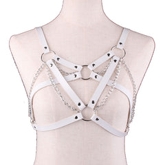 Metal chain suspender belt KF81655