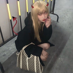Long straight blond wig KF81216
