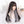 Black and white long straight wig KF82137