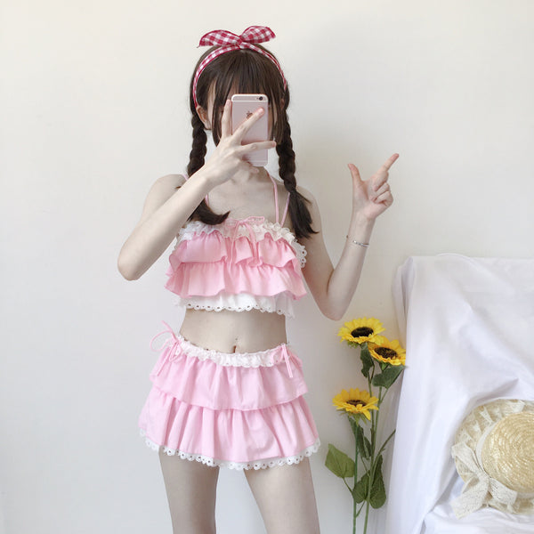 Two-piece swimsuit set KF81381