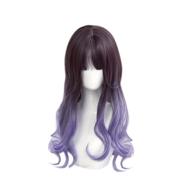 Purple gradient wig KF90172