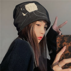 Knitted woolen hat KF81785