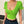 Green bow T-shirt KF81420