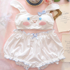 Cute white bra set  KF82532