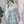 Blue plus size pleated skirt KF82027