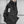 Black Casual Hooded Trench Coat   KF83169