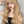 Golden long curly wig KF82114