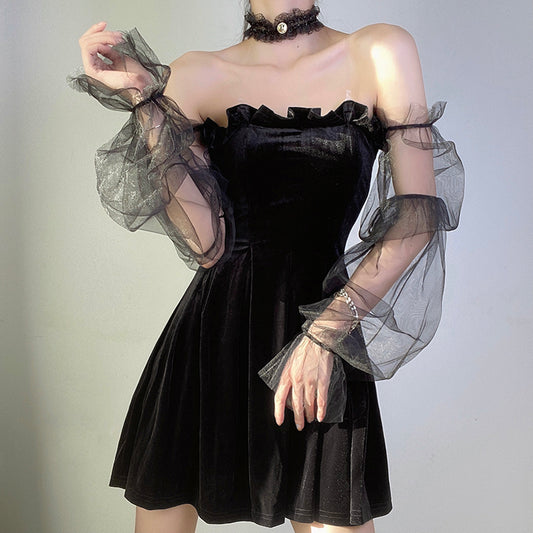 One-shoulder dress KF81812