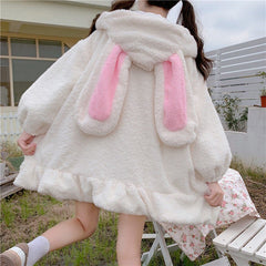 Rabbit ears plus velvet padded sweater   KF82309