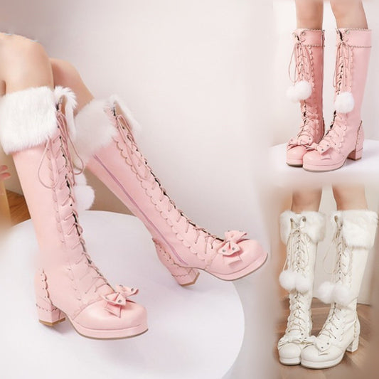 lolita high heel boots  KF83289