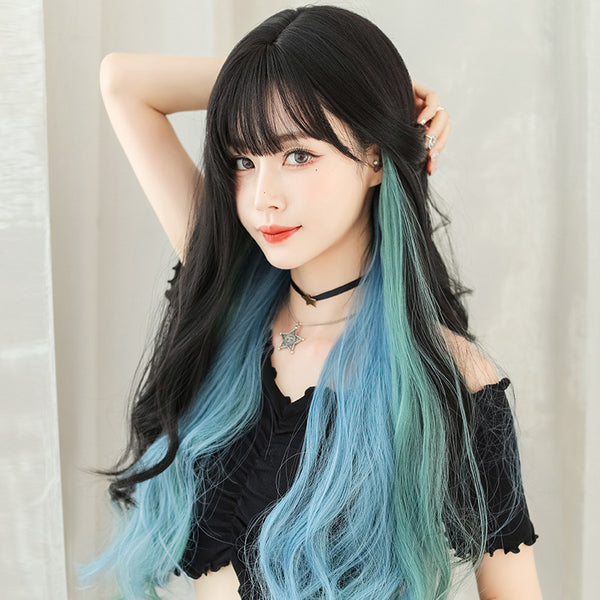 Harajuku long curly wig KF81752