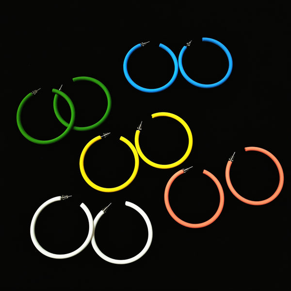 Big circle earrings KF81593
