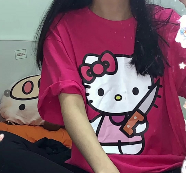 Harajuku kitty cat T-shirt KF82036