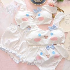 Cute white bra set  KF82532