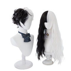 Black and white wig KF81180