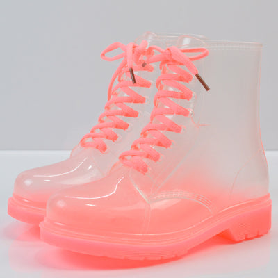 Transparent rain boots KF82083