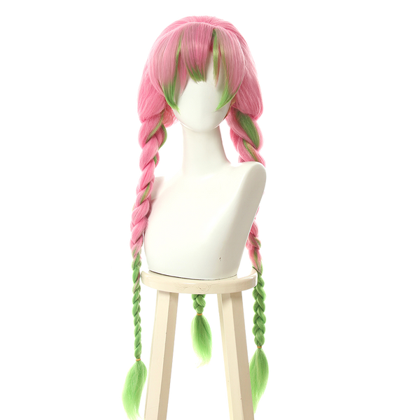 Pink green ponytail wig KF81205