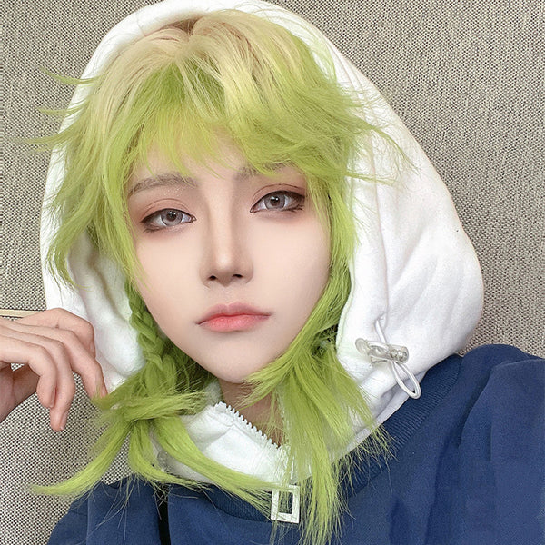 Harajuku green wig  KF83201