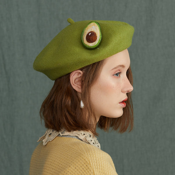 Avocado green beret KF9594