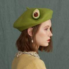 Avocado green beret KF9594