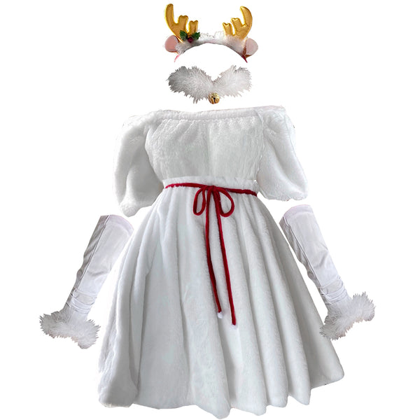 Elk Bunny dress (5-PIECE SET） KF82466