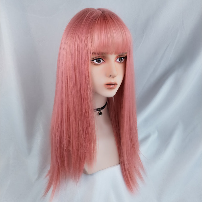 Pink wig KF81023