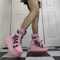 Pink Punk Martin Boots  KF20036