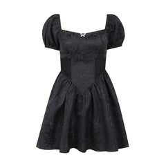 black high waist dress  KF50135