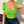 Green bow T-shirt KF81420