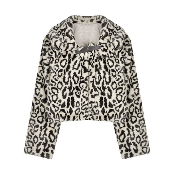 Fashion leopard coat KF81706