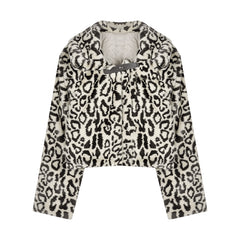 Fashion leopard coat KF81706