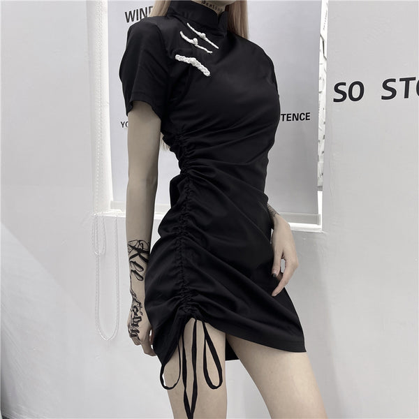 harajuku black dress KF82787