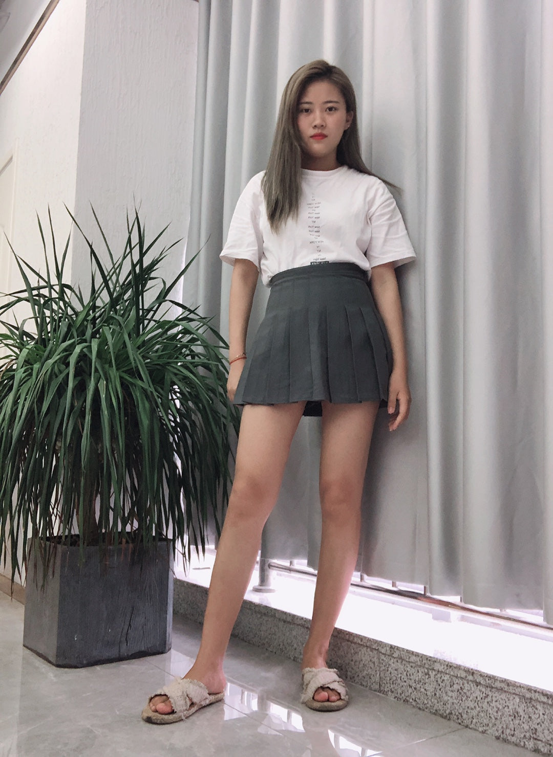 Cute high waist skirt KF6502
