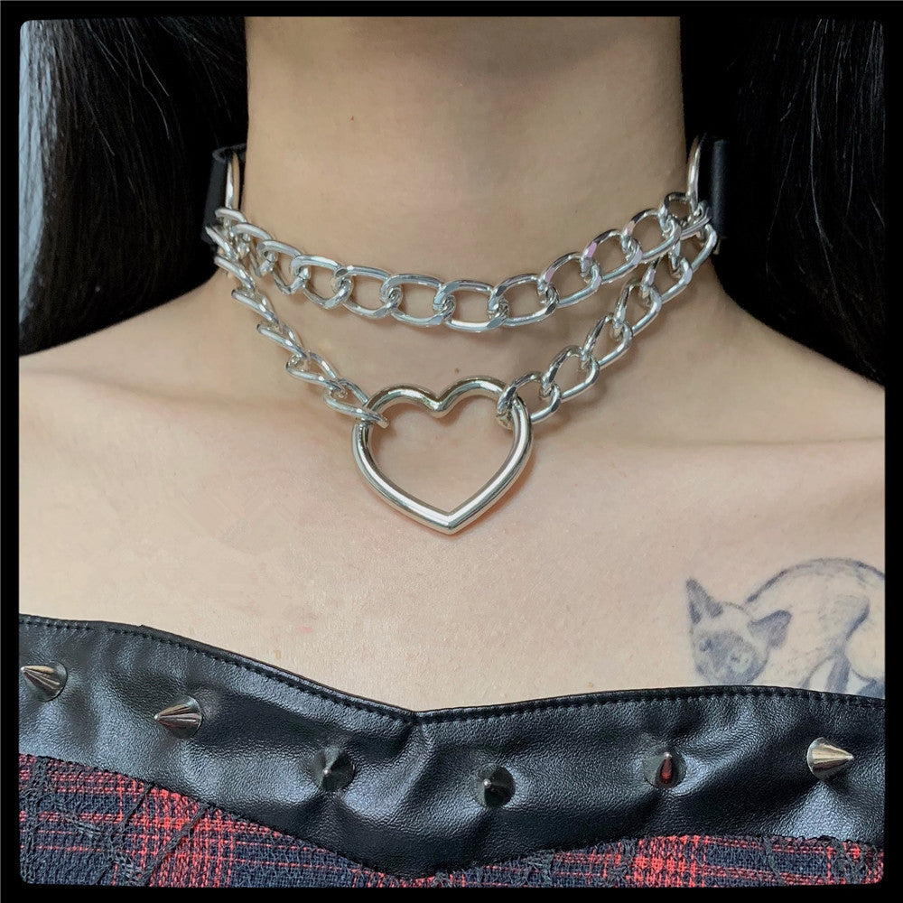 Punk chain necklace KF81217
