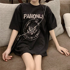 Black short sleeve t-shirt KF90651