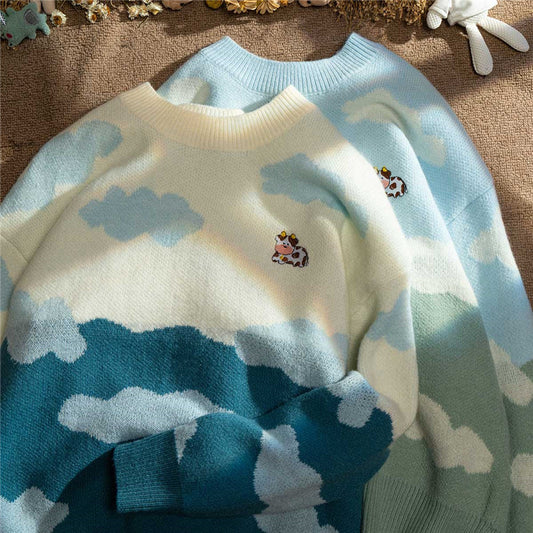Cute cow sweater KF11015