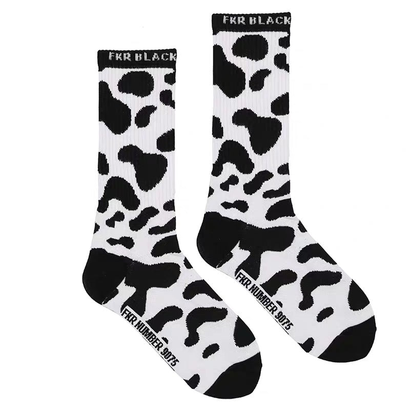 Cow Check Socks KF81315
