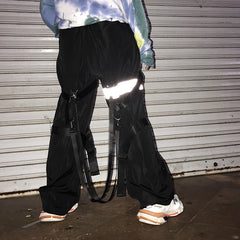 Harajuku Reflective Casual Pants KF7005