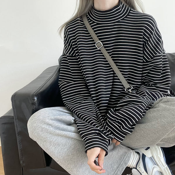 Harajuku Stripe Long Sleeve Top  KF83245