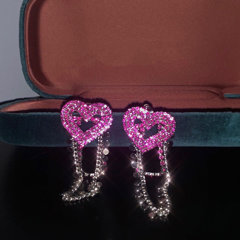 Pink Love Earrings KF81609