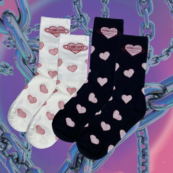 Vintage Heart Socks  KF82856