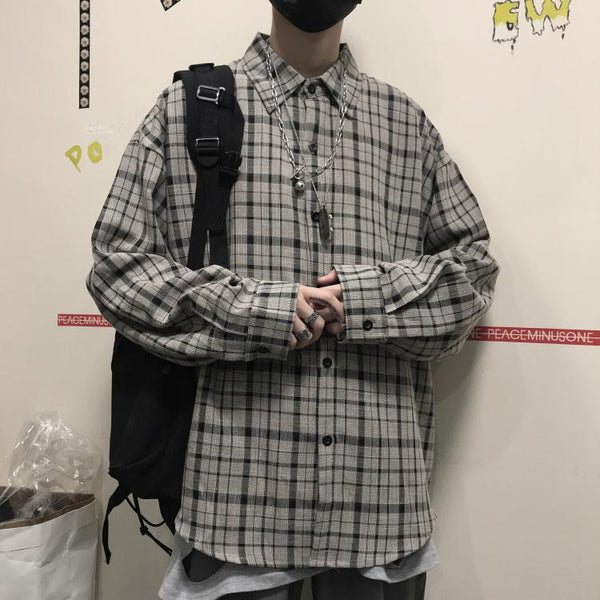 Ulzzang plaid shirt KF81856