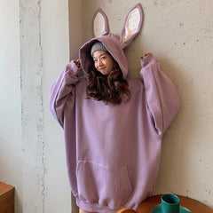 unzzy cute rabbit ears hoodie KF50007